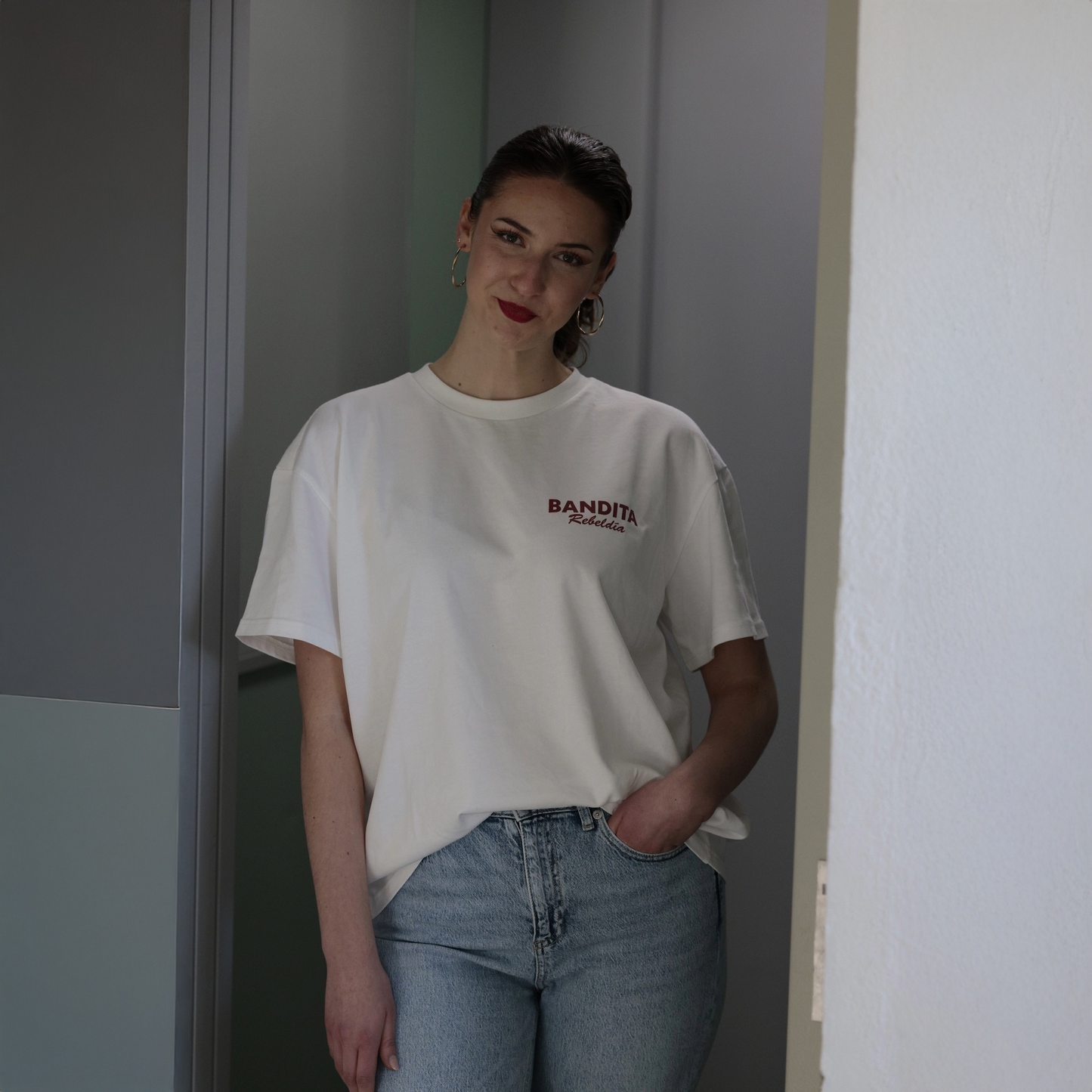 Bad for you Oversized Shirt Weiß